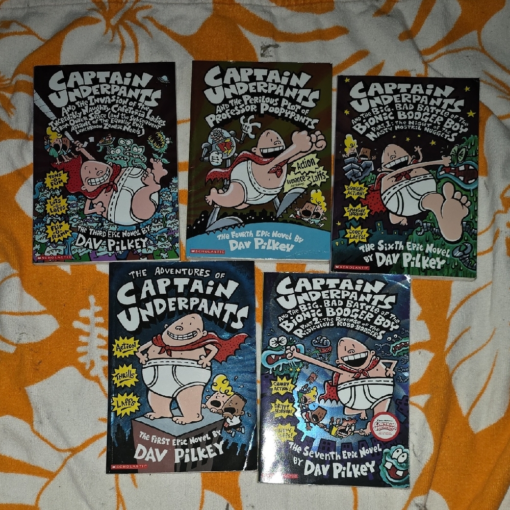 Captain Underpants Kids Book Set
